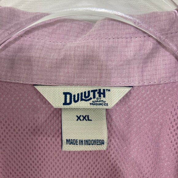 Duluth size XXL Women's Purple Long Sleeve Vented Button Down Outdoor - Picture 2 of 11
